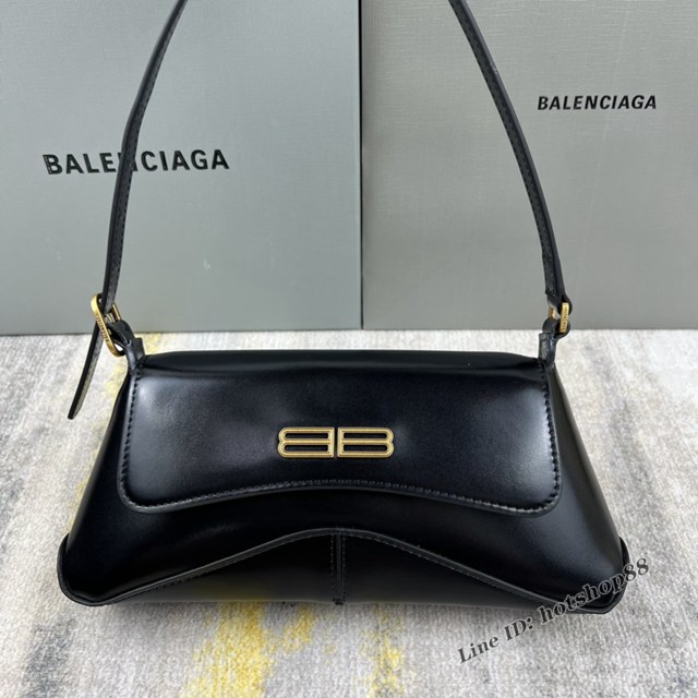 Balenciaga專櫃2022爆款XX系列腋下包 巴黎世家平紋黑肩背女包 fyj1261